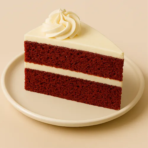 A Slice Of Cake With A Scoop Of Ice Cream 