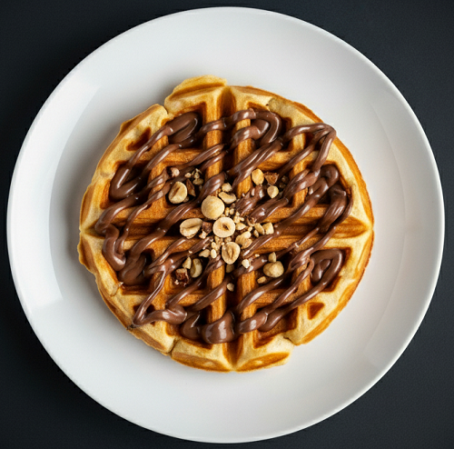 Nutty Nutella Waffle 